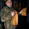 Ribs And Bacon In The Smoke House